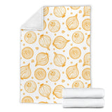 Hand Drawn Onion Pattern Premium Blanket