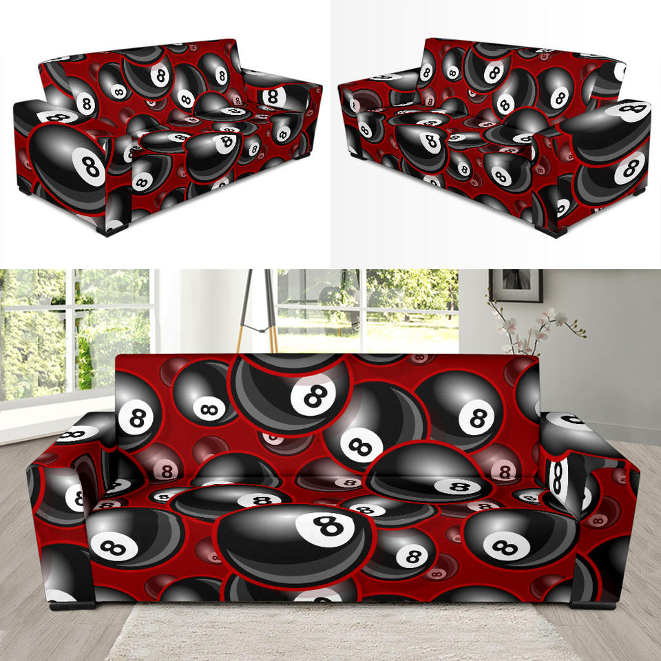 Billiard Ball Pattern Print Design 05 Sofa Slipcover