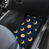 Moon Star Pattern Front And Back Car Mats