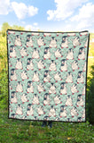 Cute Penguin Pattern Premium Quilt