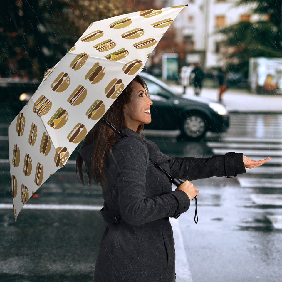 Hamburger Pattern Print Design 02 Umbrella