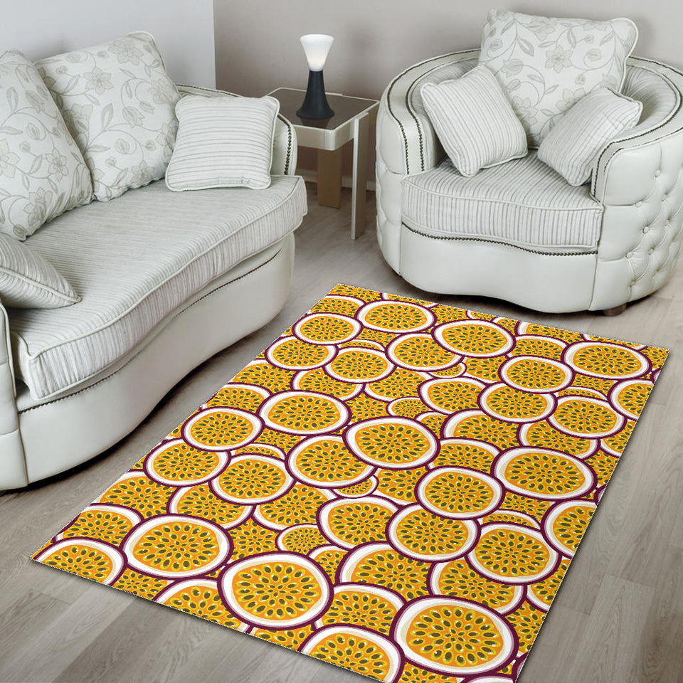 Passion Fruits Slice Pattern Area Rug