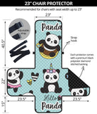 Cute baby panda pattern Chair Cover Protector