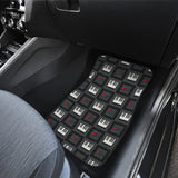 Piano Pattern Print Design 05 Front and Back Car Mats