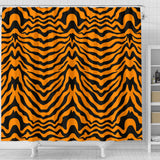 Bengal Tigers Skin Print Pattern Shower Curtain Fulfilled In US