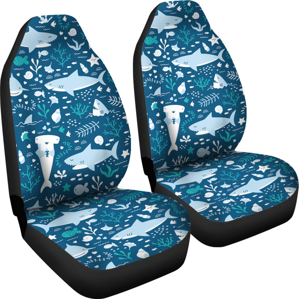Cute Shark Pattern  Universal Fit Car Seat Covers
