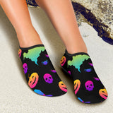 Colorful Halloween Background Aqua Shoes