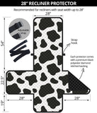 Cow skin pattern Recliner Cover Protector