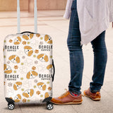 Cute Beagle Dog Pattern Background Luggage Covers