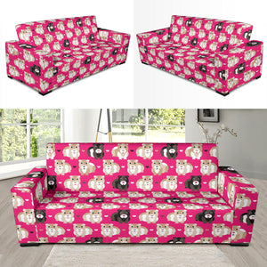 Guinea Pig Pattern Print Design 01 Sofa Slipcover
