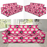 Guinea Pig Pattern Print Design 01 Sofa Slipcover
