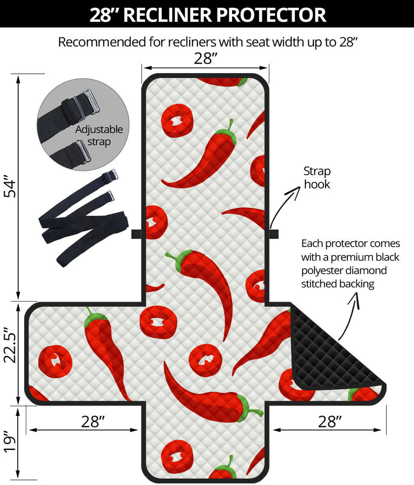 Chili pattern Recliner Cover Protector