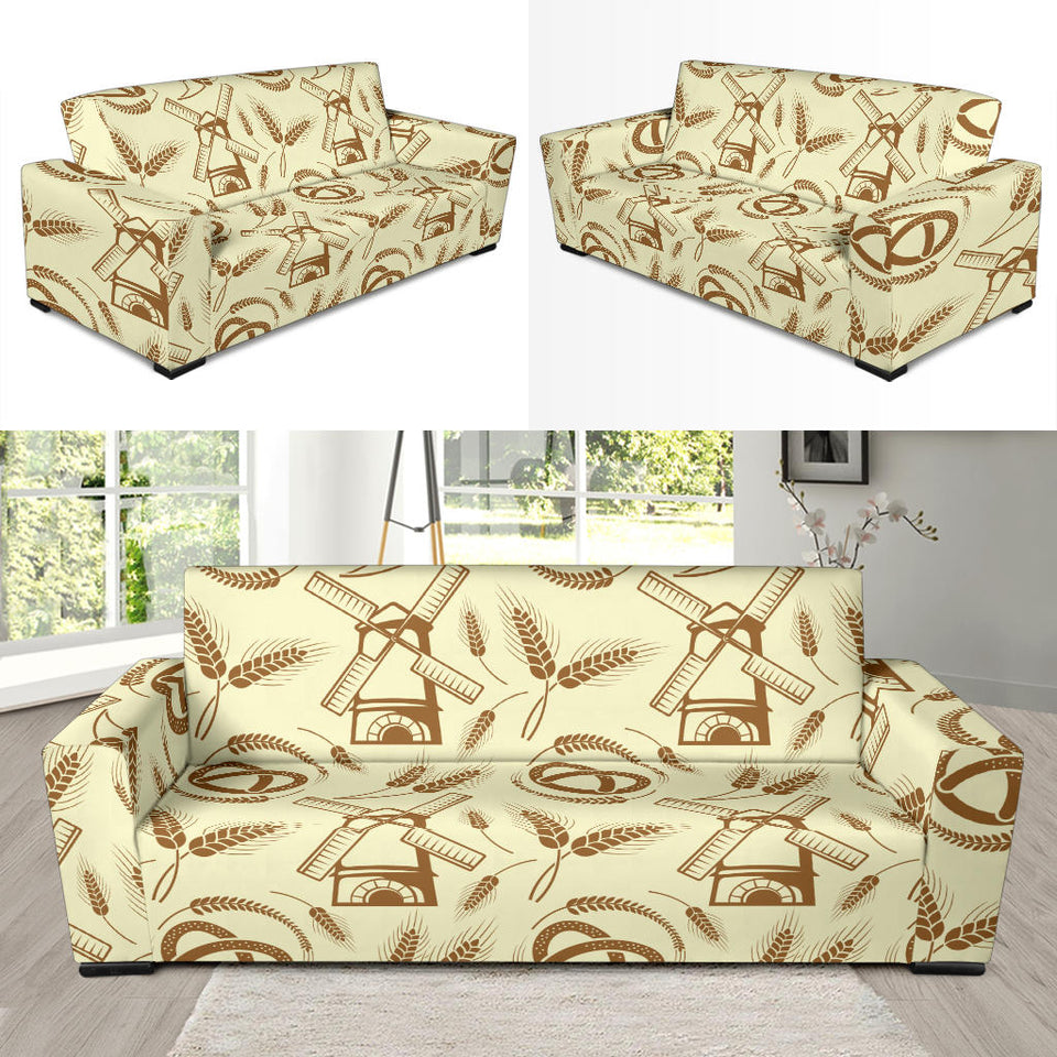 Windmill Wheat Pattern Sofa Slipcover