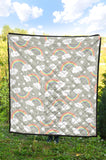 Cute Rainbow Clound Star Pattern Premium Quilt