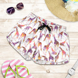Giraffe Pattern Print Design 02 Women Shorts