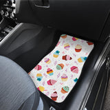 Cake Cupcake Design Pattern Front And Back Car Mats