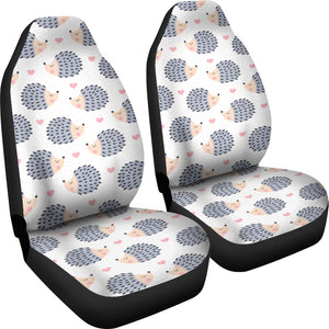 Hedgehog Pattern Print Design 04 Universal Fit Car Seat Covers