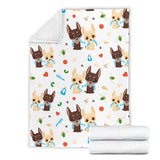 Cute Chihuahua Dog Pattern Premium Blanket