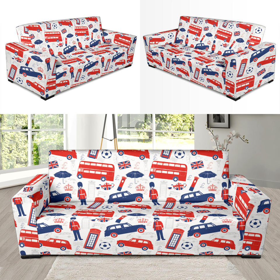 British Pattern Print Design 03 Sofa Slipcover