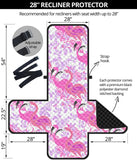 Pink flamingo flower pattern Recliner Cover Protector