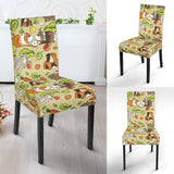 Guinea Pig Pattern Print Design 04 Dining Chair Slipcover