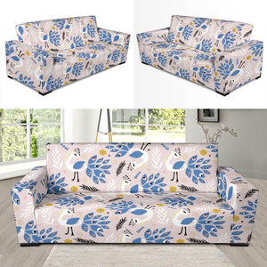 Cute Peacock Pattern Sofa Slipcover
