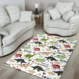 Cute Dinosaurs Pattern Area Rug