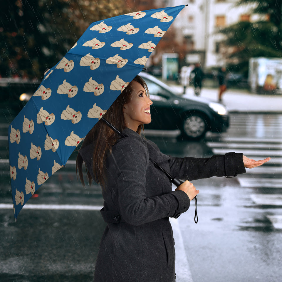Golden Retriever Pattern Print Design 03 Umbrella
