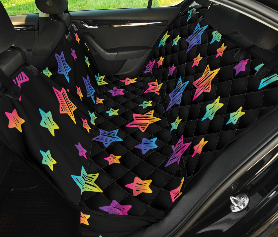 Colorful Star Pattern Dog Car Seat Covers