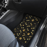 Dog Paws Pattern Print Design 05 Front and Back Car Mats