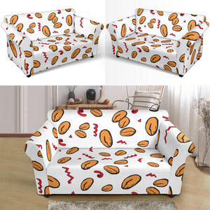 Peanuts Pattern Background Loveseat Couch Slipcover