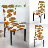 Sandwich Pattern Print Design 02 Dining Chair Slipcover