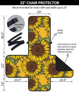 Sunflower pattern Chair Cover Protector