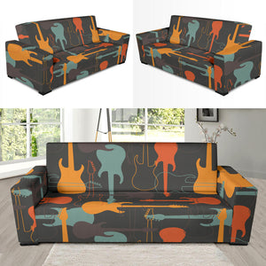 Electric Guitars Pattern Sofa Slipcover