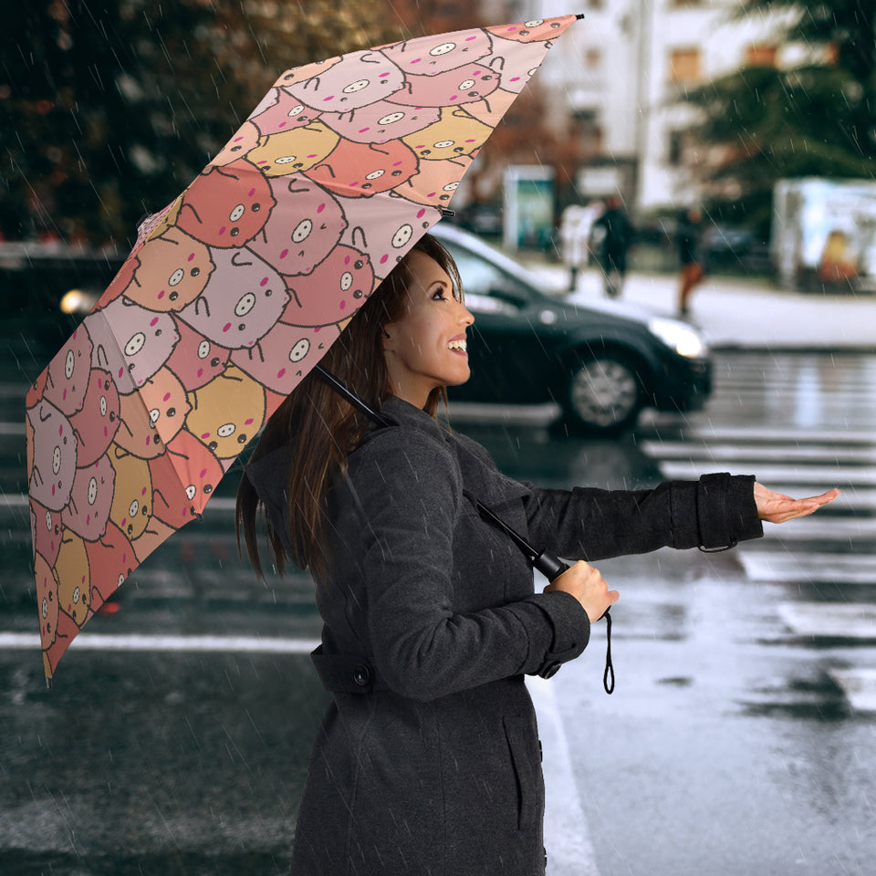 Pig Pattern Print Design 04 Umbrella