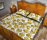 Beer design pattern Quilt Bed Set