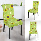 Snail Pattern Print Design 01 Dining Chair Slipcover