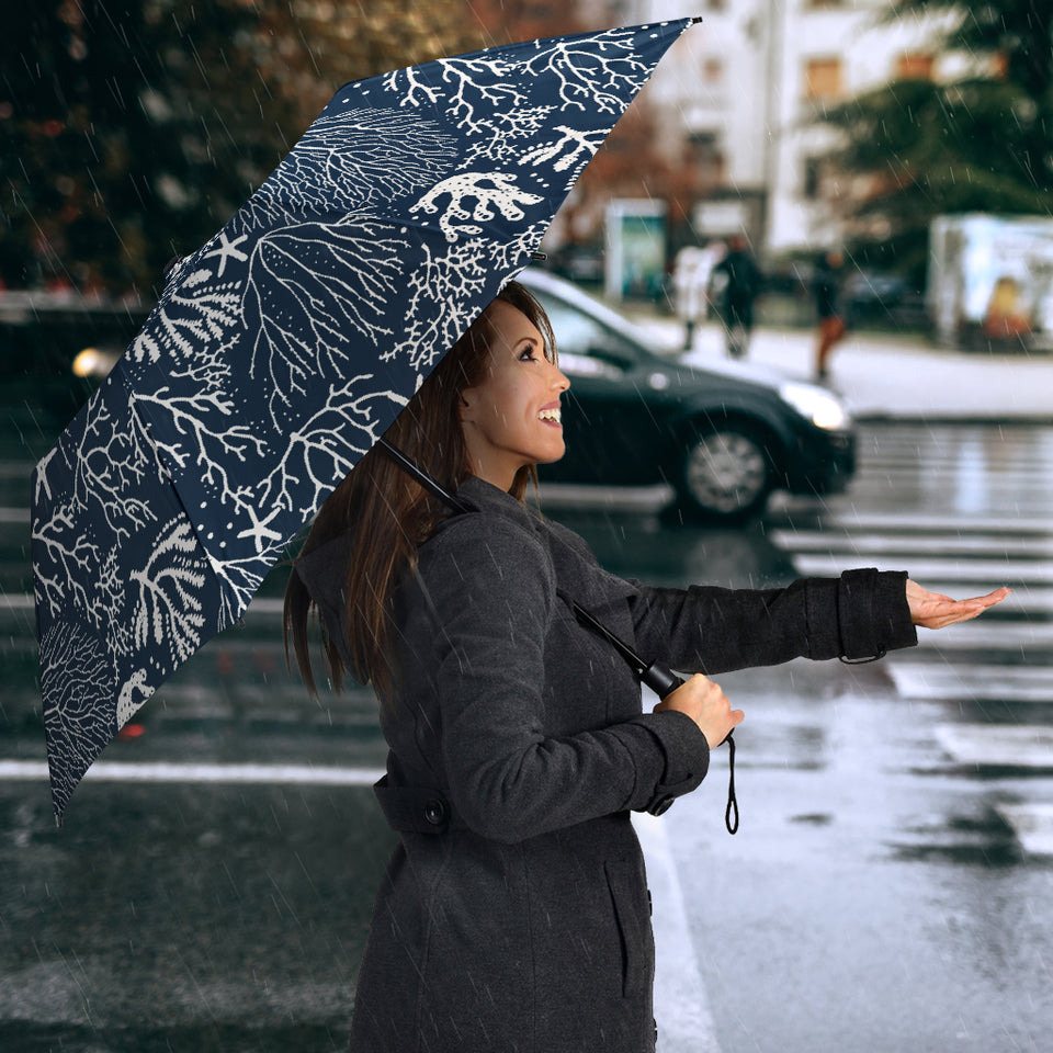 Coral Reef Pattern Print Design 05 Umbrella