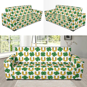 Horseshoes Pattern Print Design 04 Sofa Slipcover