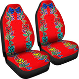 Generations Floral Red Car Seat Covers