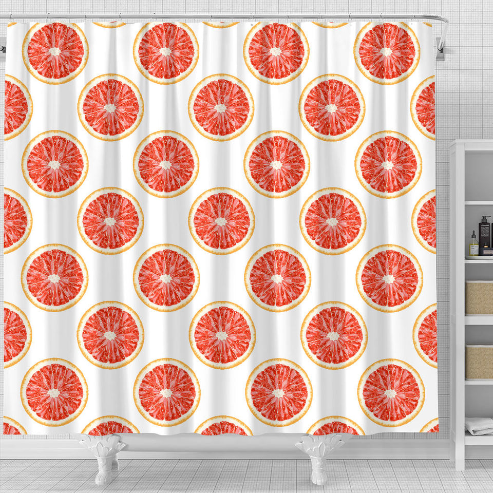Grapefruit Pattern Shower Curtain Fulfilled In US