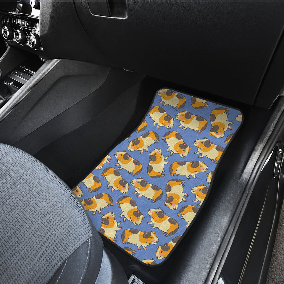 Guinea Pig Pattern Print Design 02 Front and Back Car Mats