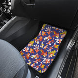 Goldfish Pattern Print Design 04 Front and Back Car Mats