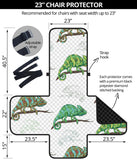 Chameleon lizard pattern Chair Cover Protector