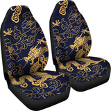 Gold Dragon Pattern Universal Fit Car Seat Covers