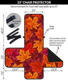 Autumn maple leaf pattern Chair Cover Protector