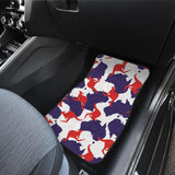 Kangaroo Australian Pattern Front And Back Car Mats