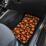 Halloween Pumpkin Pattern Front Car Mats