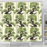 Bonsai Pattern Shower Curtain Fulfilled In US