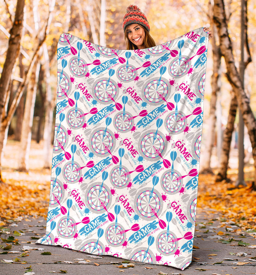 Darts Pattern Print Design 01 Premium Blanket